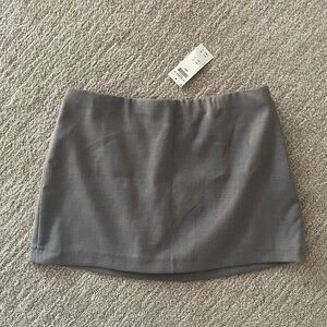 Abercrombie & Fitch Charcoal Gray Scarlett Mini Skirt / Skort size small